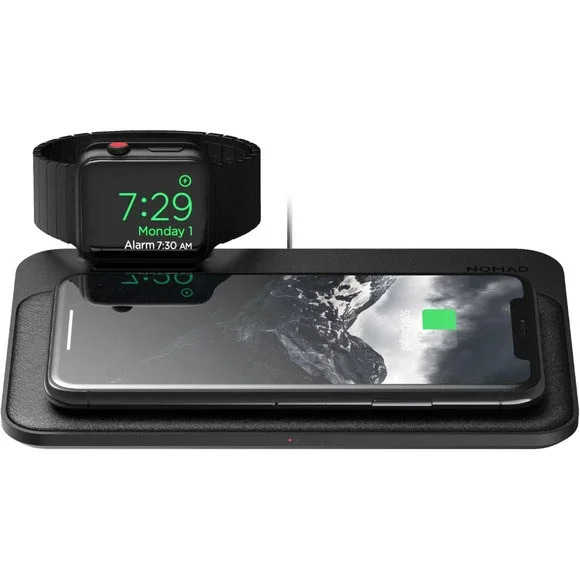 Nomad - NM3W240K00 Wireless Charging Pad for iPhone and Apple Watch - Black